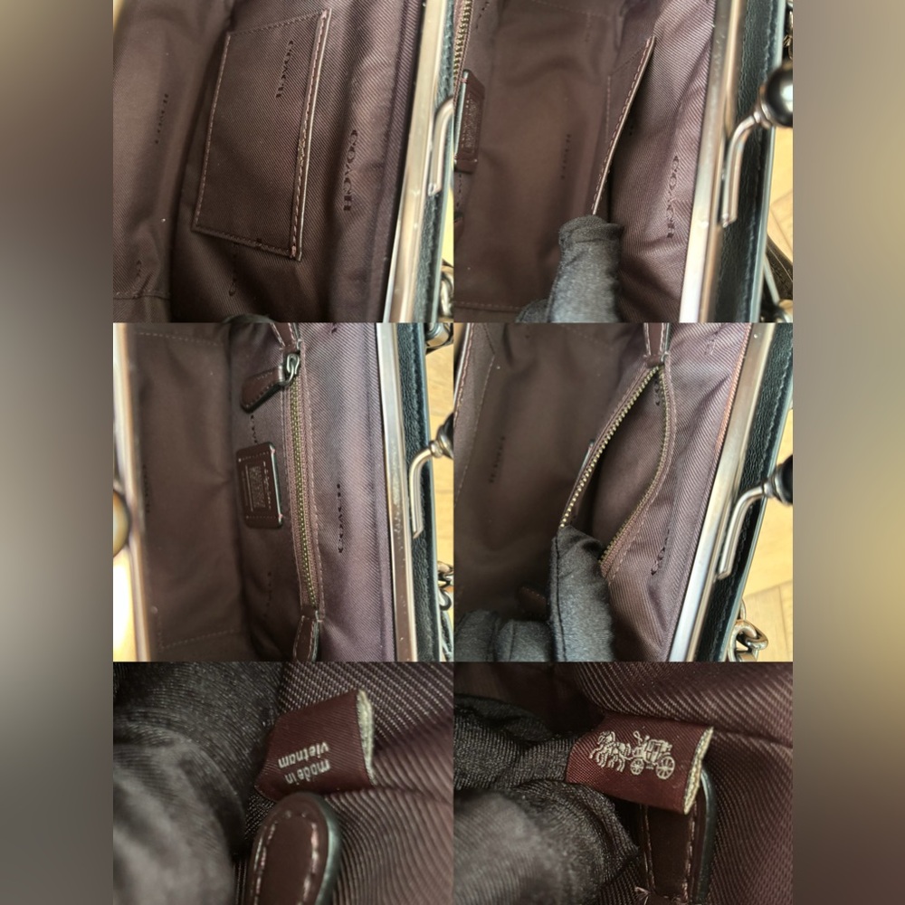 COACH Restored Kisslock Dreamer 21 With Quilting And Rivets - Picture 11 of 16